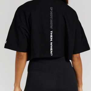 Crop Top Oversize "If not now"
